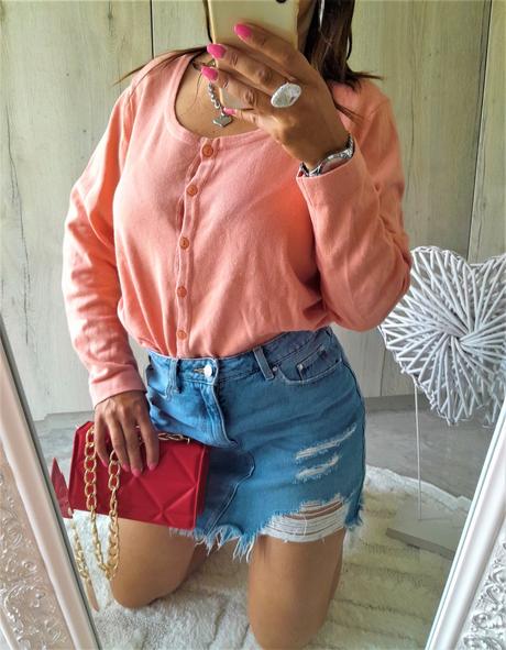 Oranžový svetrík-46, 46