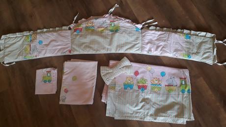 Mantinel, baldachyn a obliecky do postielky, šírka (cm): 100,dĺžka (cm): 130