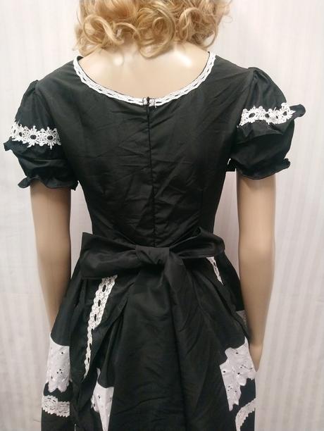 2 dielny kostým slúžka lolita, chyžná, xs,