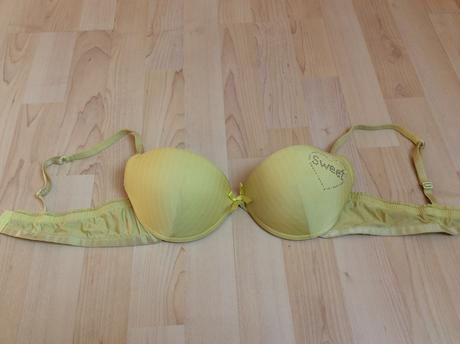 Žltá podprsenka, h&m,s