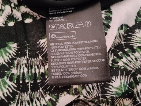 H&m elegantné vzorované šaty, h&m,38