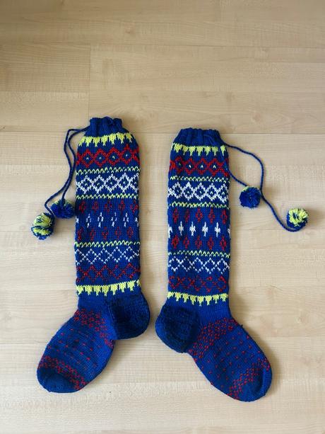 Štrikované podkolienky, 38