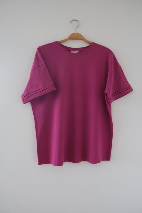 Tričko fuksia oversize, 40