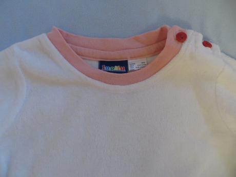 Biely pulóvrik s dlhým rukávom, lupilu,86