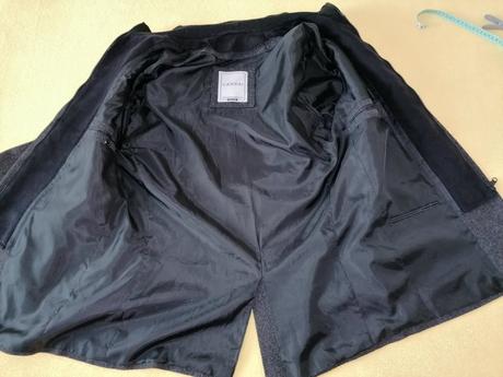 Štýlové sako s odopínateľným efektom vestičky50, c&a,xl