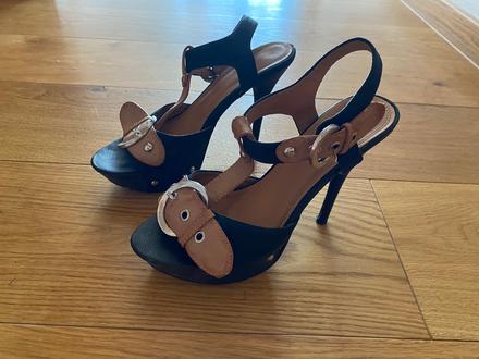 Čierne sandálky 39, 39