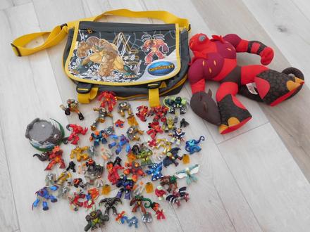 Gormiti-69kusov+1x velký látkový+taška postavičky,, 