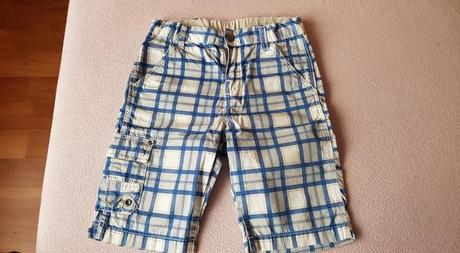 Kockované kraťasy 116, h&m,116