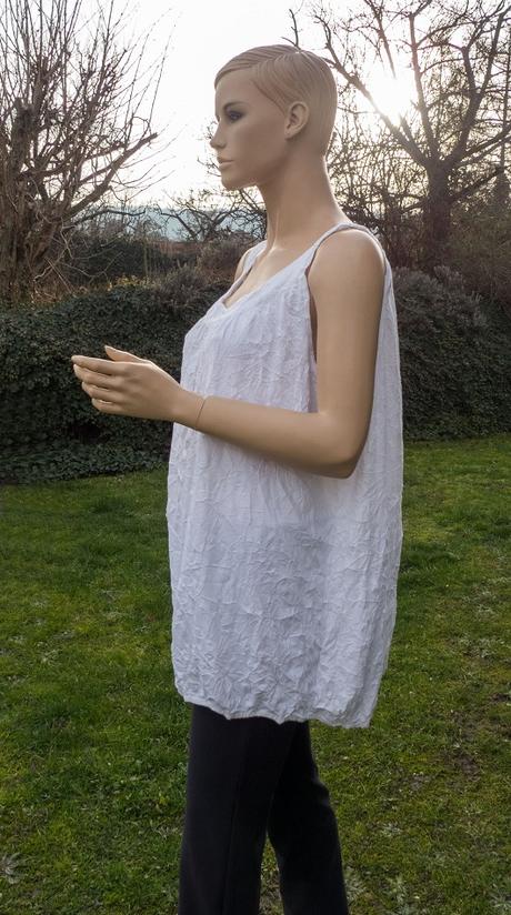 Predĺžený bavlnený top 48/50, 48