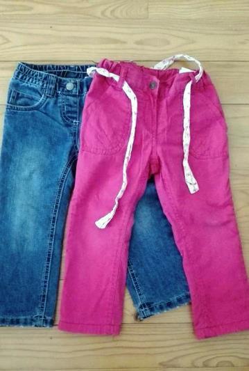 Zateplené nohavice+rifle(aj samostatne), lupilu,92