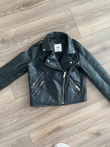 Kožená bunda pre dievča, sinsay,116