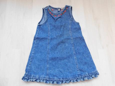 Rifľové šaty č.98, h&m,98