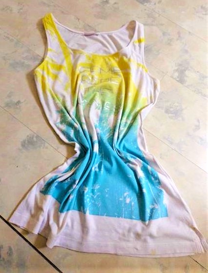 Tielko/minišaty na pláž m/l, l