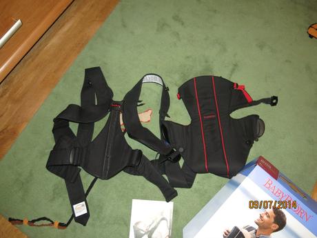 Nosič babybjörn carrier active - čierna/červená , babybjörn