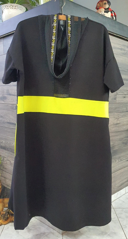 Cierne volne saty neon l'ola bianka, 