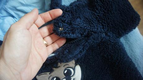 Mikina s kapucňou tmavomodrá, dopodopo,74