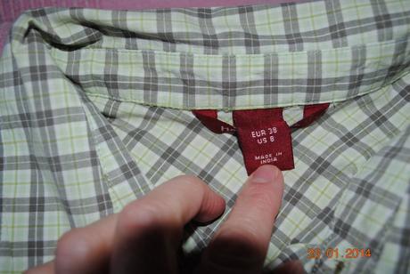 Károvaná košeľa, h&m,38