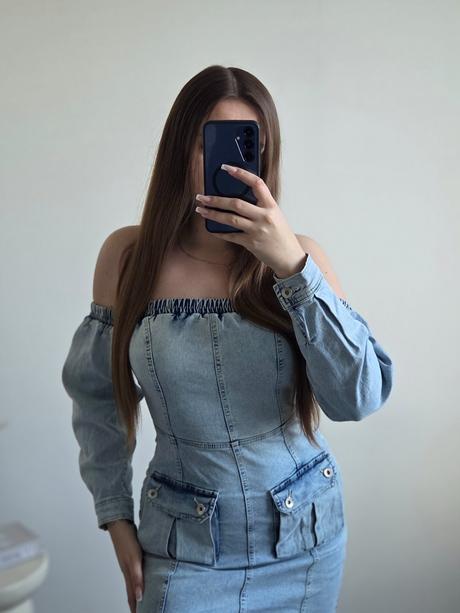 Rifľové šaty s/m, 36 / s