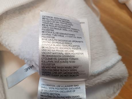 Plyšová mikina unicorn, h&m,134