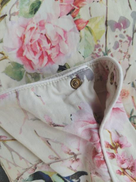 Zara kvietkované nohavice, zara,m