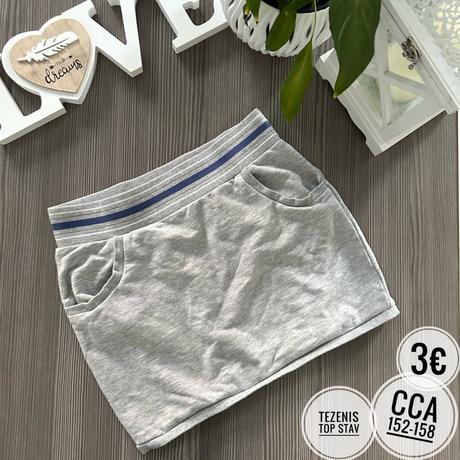 Tepláková sukňa, tezenis,158