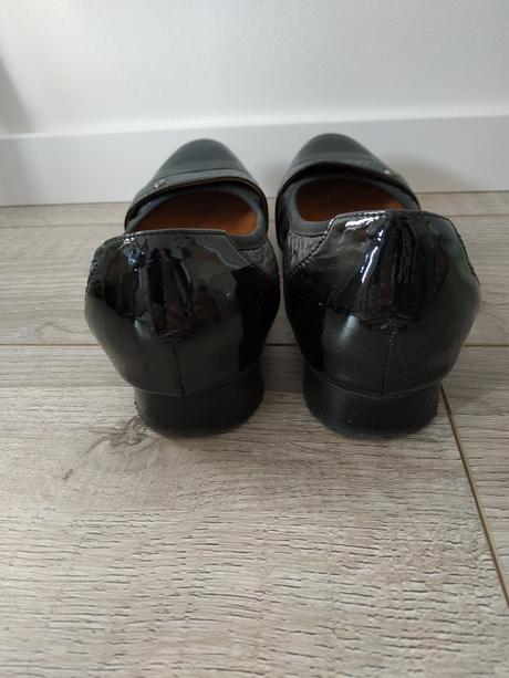 Kozene topanky cierne lesk, vel. 38, 38