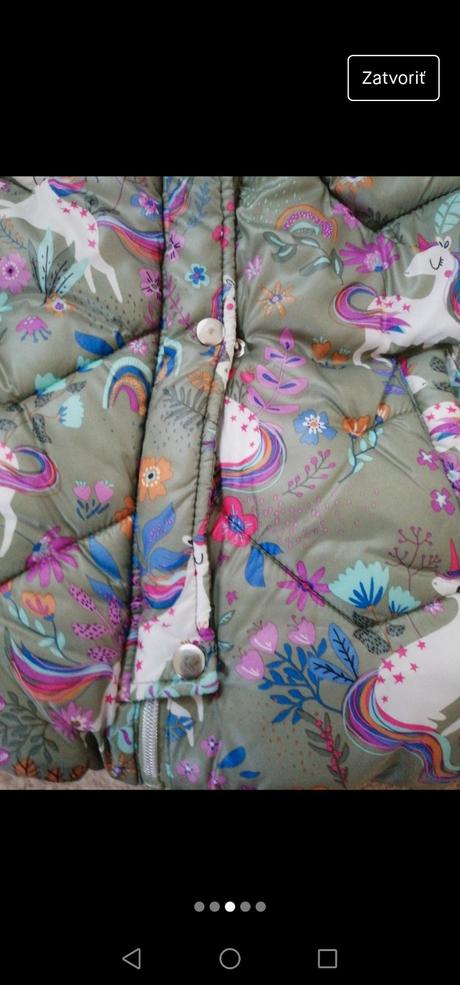 Teplá bunda next s jednorožcom, next,122