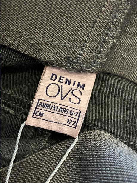 Dievčenské džegíny s kamienkami sivé ovs (122), ovs,122
