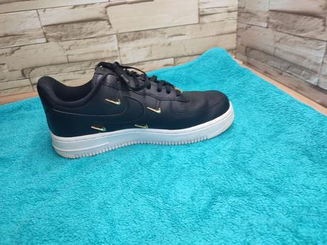 Nike air force 1 38 - dámske kožené čierne tenisky, nike,38