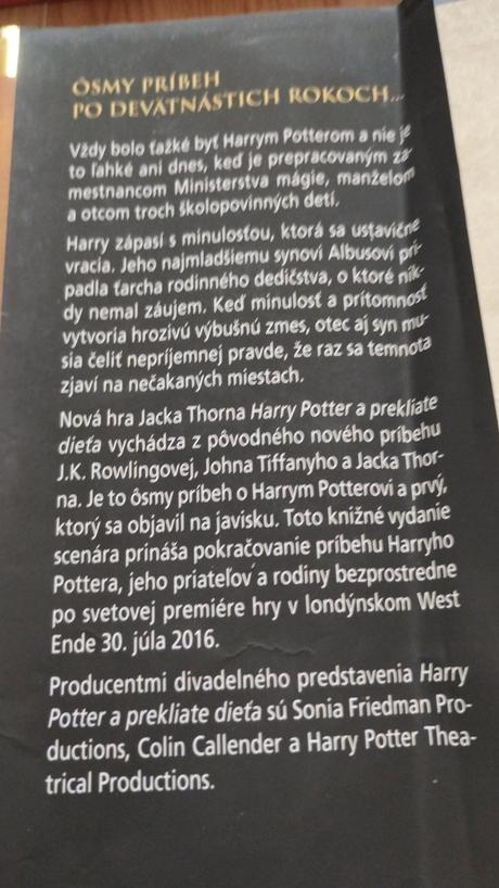 Harry potter a prekliate dieťa - j.k.rowling, 