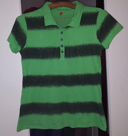 Tricko zelene pasik, xxl