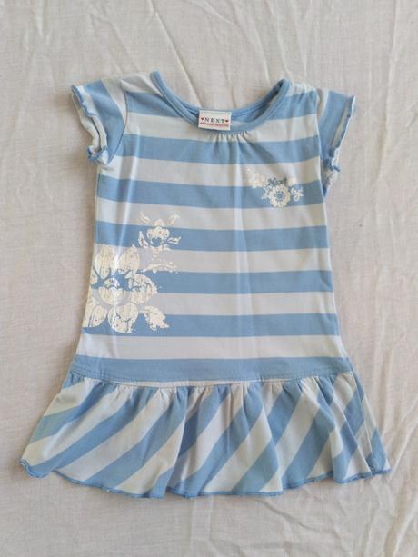 2x pásikavé šaty next, next,74