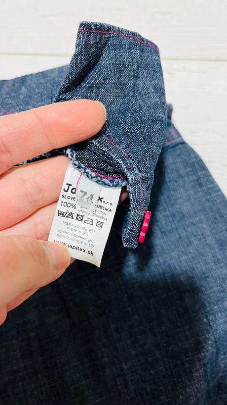 Riflove šaty 74, japitex,74