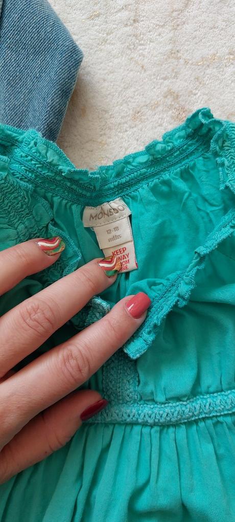 Letné smaragdové šatičky, monsoon,86