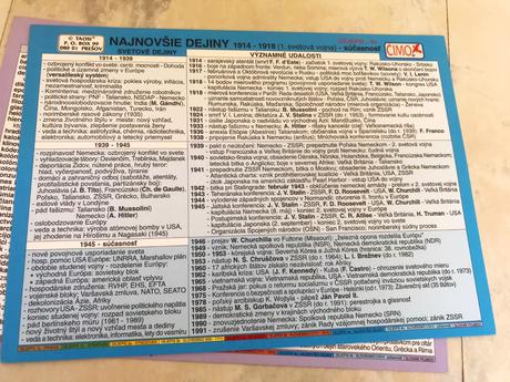 Dejepis v kocke 9 ks obojsranné kartičky,