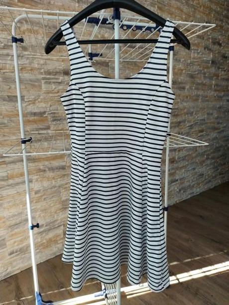 Pásikavé šaty divided, h&m,36