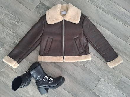 Bunda imitácia kože, reserved,s