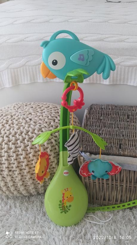 Hudobná hračka na postieľku fischer price, 