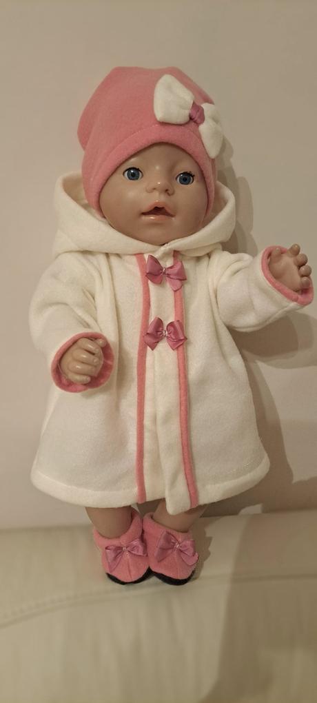 Kabáty pre 43 cm baby born bábiky,
