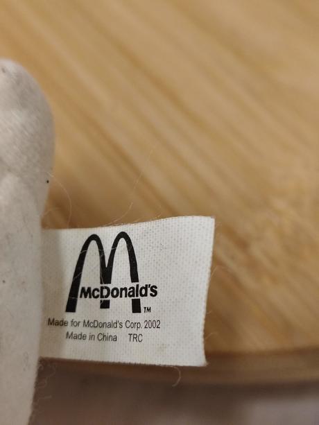 Zberateľ. plyšový káčer bill, mcdonald's 2002 16cm, 