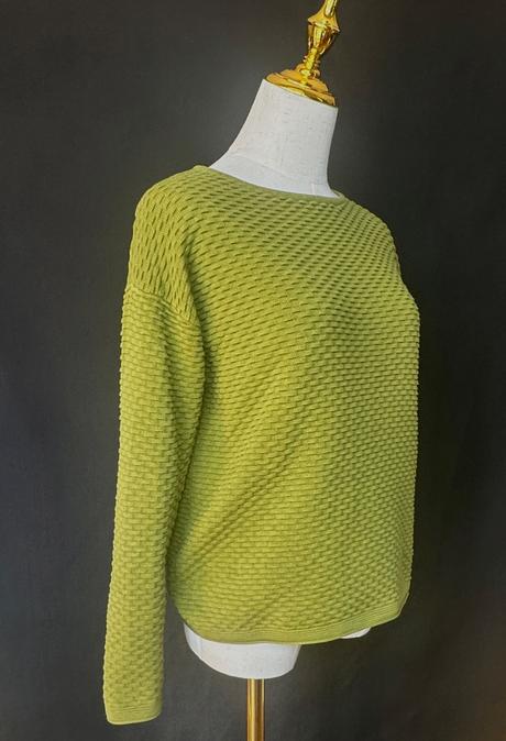 Bavlnený pulóver v trávičkovej zelenej, tom tailor,m