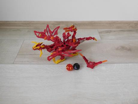 Bakugan drak červený-30 cm,, 