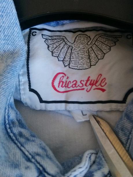 Pánska riflová modrá košeľa, chica style, xl, xl