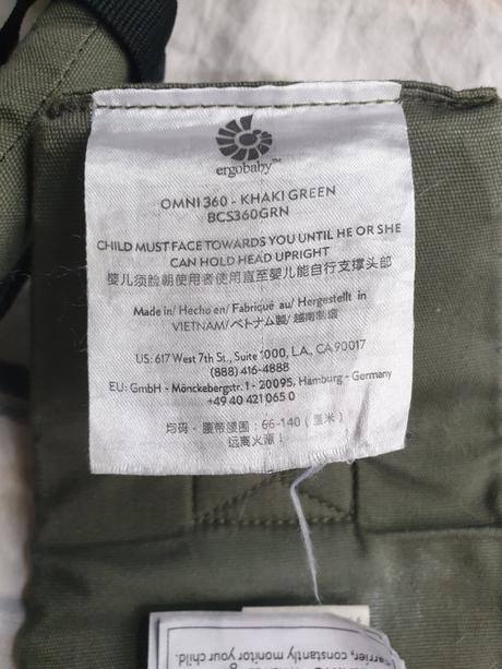 Nosič ergobaby omni 360 khaki zeleny, ergo baby
