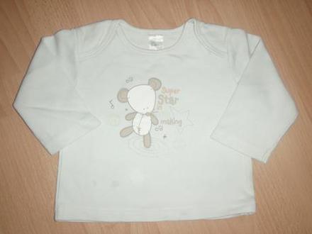 Tricko s medvedikom 6-12mes., cherokee,74