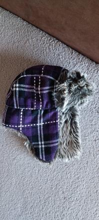 Čiapka s kožušinou / ušianka 5-8r, takko,122