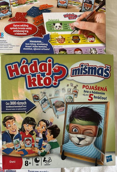 Hádaj kto - mišmaš - hasbro za 10eur,