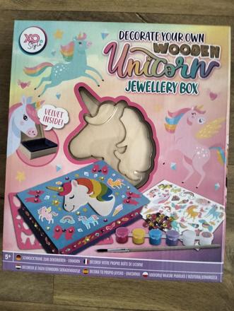 Kreatívna sada šperkovnica s jednorožcom, 