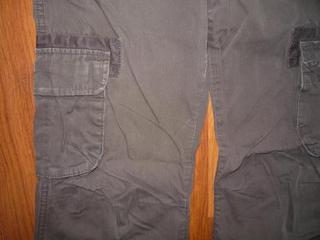 Vreckové hnedé nohavice, h&m,146