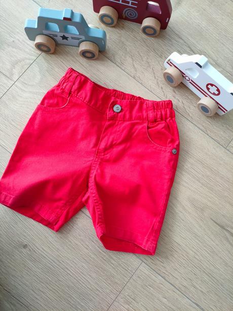Chlapčenské červené kraťasy šortky, veľ. 80, 80